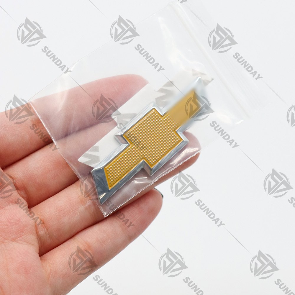 Bowtie Steering Wheel Sticker Emblem For Silverado Universal Decal Chrome Yellow