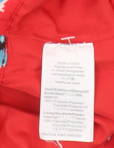 J.CREW Women's Red Floral Midi A-Line Skirt, Size S - Image 3 of 4