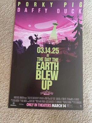 The Day The Earth Blew Up 11''x17'' Movie Poster Porky Pig Daffy Duck Looney Tunes