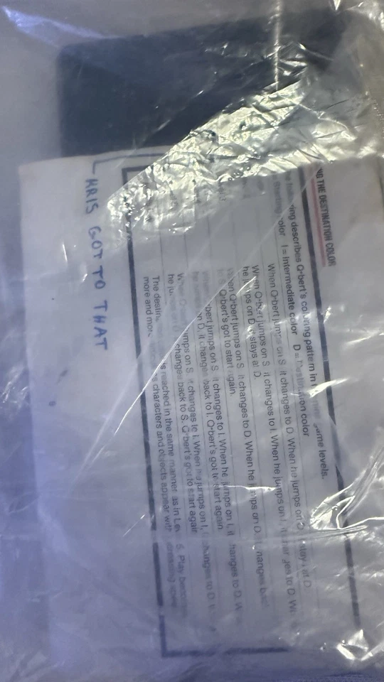 Untested Atari 5200 Popeye And Q*Bert Cartridge + Manual - SOLD AS IS - Image 2 of 2