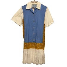 PRADA Dress P3388 S161 Elegant Patchwork Lace Black Size 38S