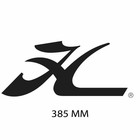 HOBIE CAT BIG H Logo Noir 385mm 15 inch VinyleAutocollant / Sticker Ipcs