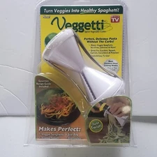 Veggetti Spiral Slicer Turns Veggies Into Healthy Spaghetti As Seen On TV New