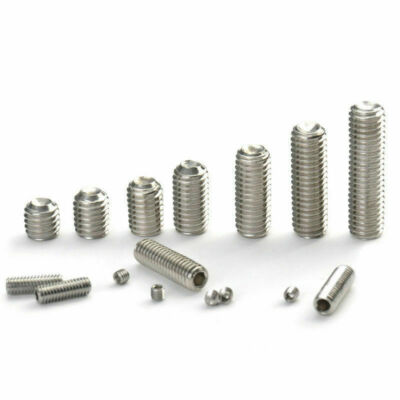 M4 M5 M6 M8 Stainless Steel Grub Screws Allen Socket Set Screws Cup Point DIN916