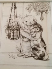 Tri Chem Kittens Liquid Embroidery Double Trouble 7250 9.5 X 13