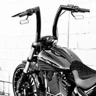 12" BLACK DNA MONSTER APE HANGER 2 INCH FAT FITS FOR HARLEY 883 1200 HANDLEBARS