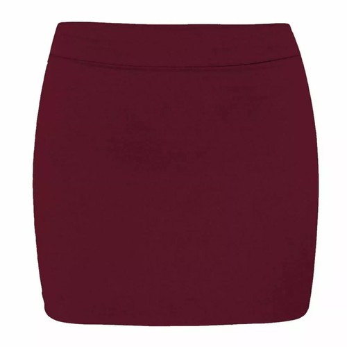 WOMENS HIGH WAISTED PLAIN JERSEY SUMMER TUBE PENCIL SHORT MINI SKIRT UK 8-26 - Picture 19 of 19