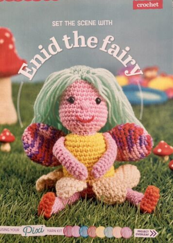 Enid The Fairy Doll and Toadstool Toy Crochet Pattern By Heather Gibbs - Afbeelding 1 van 3