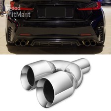 2.5" Inlet 3.5" Outlet 9.5" Length Dual Exhaust Pipe Tip For Lexus IS F ES