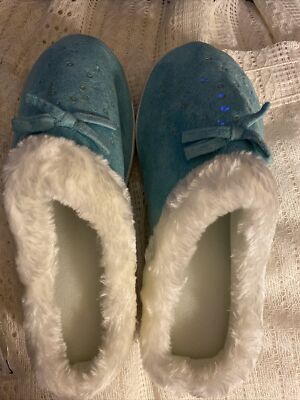 Avon Sweet Sequin Slipper Small (5-6) Blue