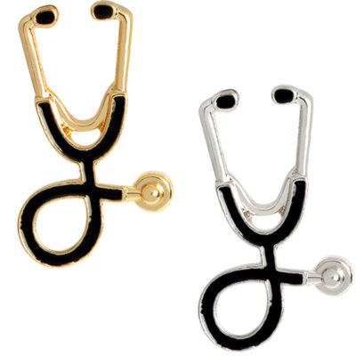 Stethoskop Anstecknadel Sanitär Pin Geschenkidee Arzt Krankenschwester V35N