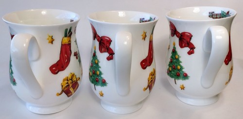 Roy Kirkham "A CHRISTMAS GIFT" Cups (3). EUC. English Fine Bone China 2007 - Picture 3 of 8