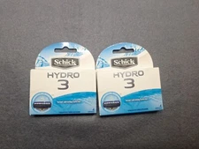 Lot Of 2 Schick Hydro 3 Razor Cartridges (4 in pack) BRAND NEW SEALED