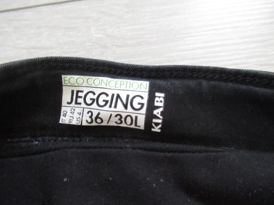 Jean jegging de grossesse noir  maternité taille 36 Kiabi  - Photo 4/4
