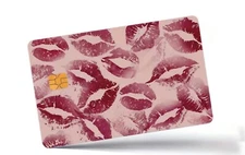 Lips Credit Card Sticker Skin Precut Small Chip Debit Bank