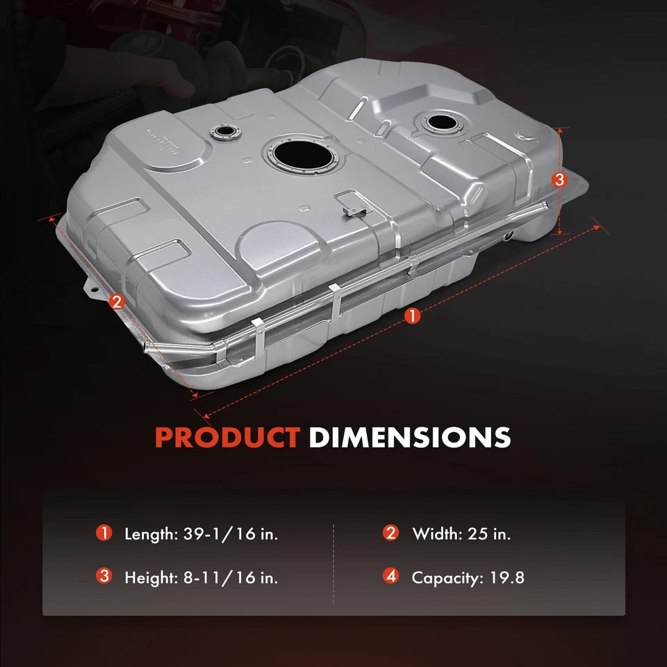 Топливный бак из оцинкованной стали 19,8 галлона для Kia Sedona 2002 2003 2004-2005 3,5 л - Изображение 4 из 4