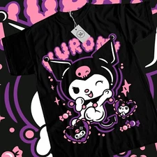 Kuromi T-Shirt My Melody and Kuromi Sanrio Anime Manga Girl Kawai Shirt All Size