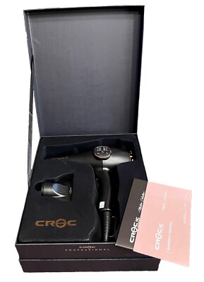 New! Croc Professional Masters Collection IC Blow Hair Dryer  Infrared Choc Gold