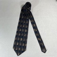 Robert Talbott Best Of Class Necktie Length 60.75" Width 4" Blue/Gray Geometric