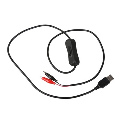 100cm Clip Test Wire USB Clamp Connection Line for LED Light Toy 5V Product