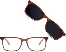 Wavebalance - BlueDuo, Cruise, Blue Light Reducing Glasses with Magnetic Clip on