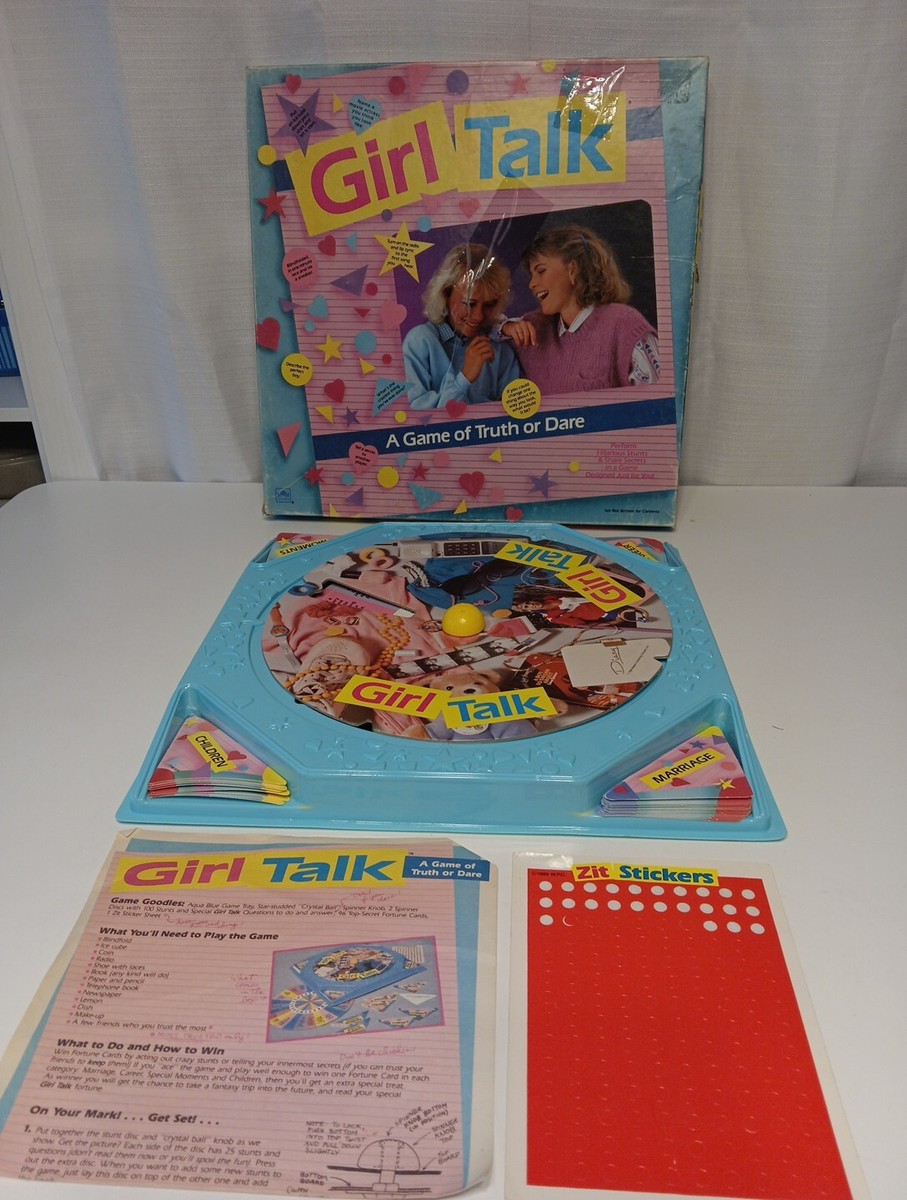 Girl Talk Vintage 1988 Dare Board Game Golden TRUTH OR DARE | eBay