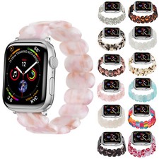 Stretch Bracelet Resin Band for Apple Watch Strap Series 9 8 49mm 41 45 40 44mm