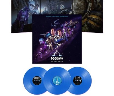 Mass Effect: Andromeda Soundtrack Blue Vinyl Record 3LP Set (Exclusive Variant)