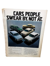 1980 Volvo Cars Ad Vintage Print Cars People Swear By Not At