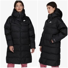 Nike Therma OVERSIZED FIT 300 Womens Parka Puffer Coat Black DQ6878 Small NWT