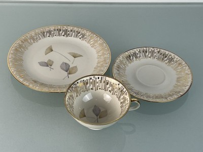 Eschenbach Bavaria Porzellan Set Teller 19,4 cm Ø / Unterteller 14,6 cm Ø / Tass
