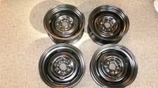 1963-1969 Dodge Dart Valiant Barracuda 4 Restored 14x5.5" Steel Wheels 5x4" Lugs