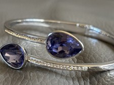 Warren James Violetta Bangle Made With Crystals Swarovski