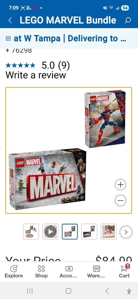 LEGO MARVEL BundleItem   1916999 Model  76313 + 76298 - Image 2 of 3