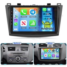 Per Mazda 3 Mazda3 2009-2013 BL Android 15 Autoradio GPS Navi Carplay BT FM RDS
