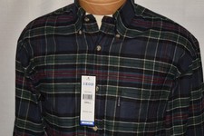 NWT IZOD Small Men's L/S Cotton Flannel Button Down Shirt Multi Plaid