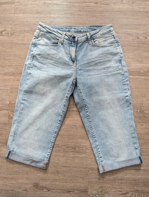 Soccx Damen Bermuda Capri Hose Gr. 30 Jeans hellblau stone washed ungetragen