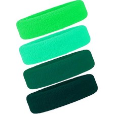 4 Pack Men Women 80S Costume Sweatbands Headbands Style E