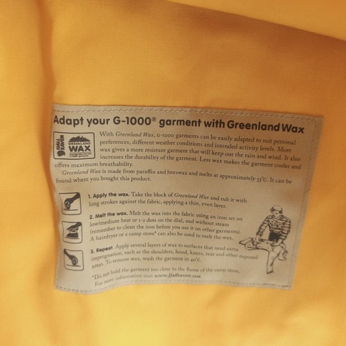 NWT FJALLRAVEN Vardag Anorak Hooded Jacket Mustard Yellow Men's XS - Picture 5 of 10
