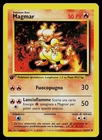 Pokemon Card - Magmar ITALIAN Base Set 36/102 Uncommon 1st Edition