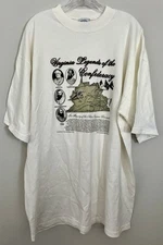 Sea Dog Tee Shirt XL Virginia Legends Of The Confederacy Off White Oversized USA