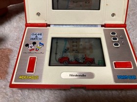 Nintendo Game and Watch Mickey & Donald DM-53 Handheld Multi Screen 1982 s1524M