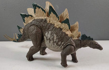 Jurassic World Action Attack Stegosaurus Brown Dinosaur Figure