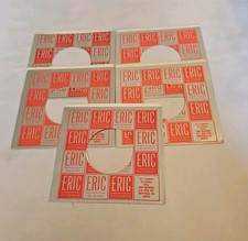 45 RPM 7" RECORD SLEEVES CO. SLEEVE 5 PACK SEE PHOTO ERIC Records SLV380