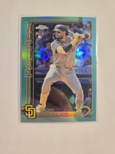 2025 Topps Chrome Update Tirso Ornelas #USC139 Aqua Refractor SP #/199 🔥 Padres