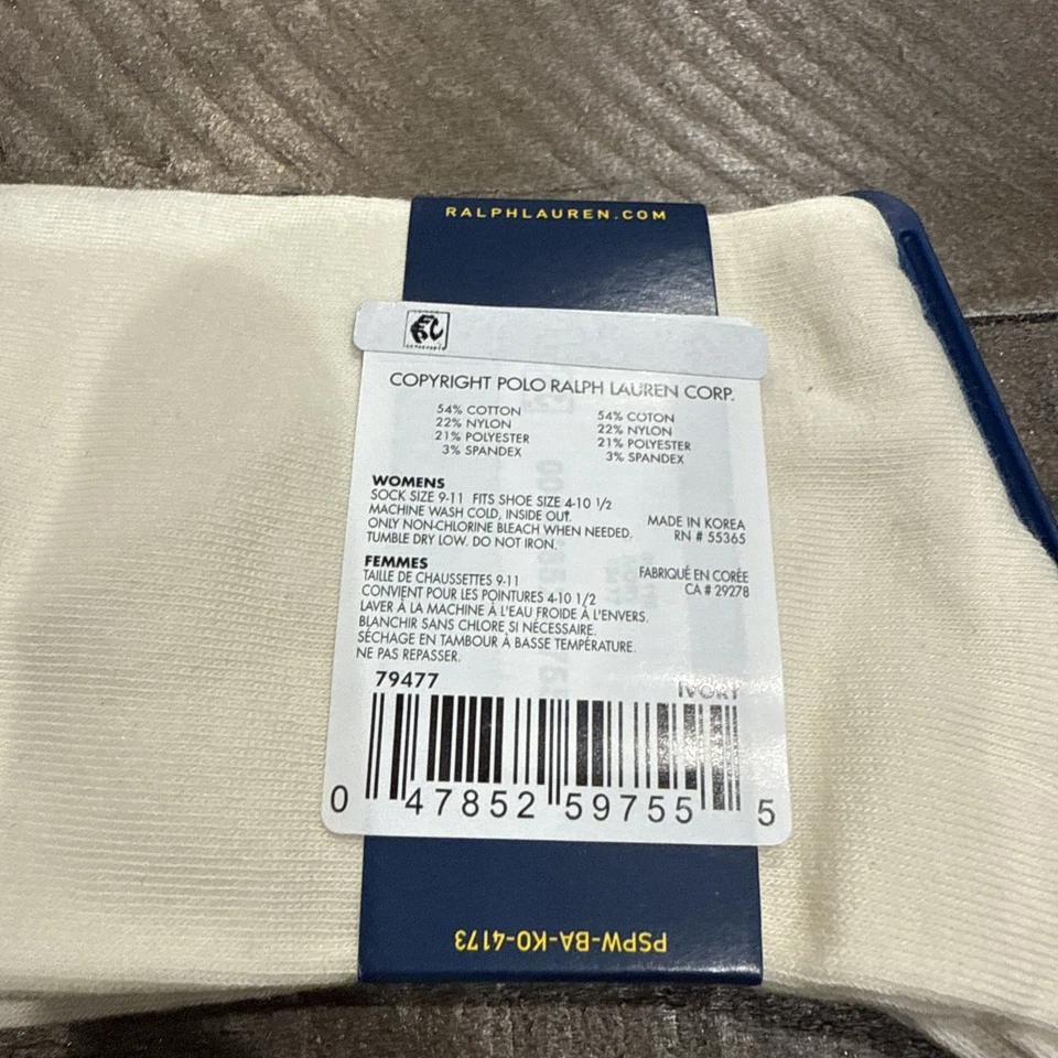 Polo Ralph Lauren Bear Calcetines Bloomingdale’s 2025 Shopping Bear Mujer’s Marfil Foto 4 de 4
