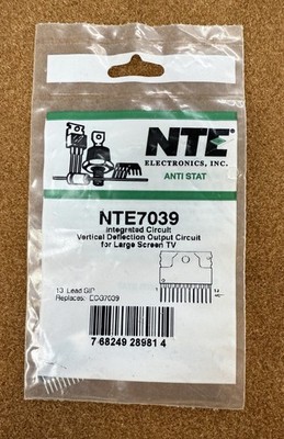 NOS NEW NTE Electronics NTE7039 IC, Vertical Deflection Output (ECG7039) 1 Pack