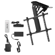 Motorized Ceiling TV Mount w/ Remote Flip Down Lift For 32-65 Inch TVs 88 Lbs