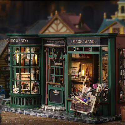 Magical Doll House Wooden Miniature DIY Assembly Building Model Kit