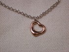 Tiffany & Co Bracelet Cœur Ouvert 750 18K Or Rose Argent 925